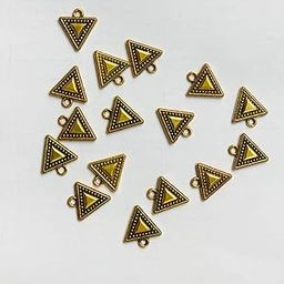 Kavya Fashion Triangle Shape Fashionable Button for Kurti Dress and Saree Golden Pack of 15.).-image-39