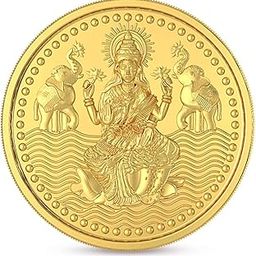 Malabar Gold & Diamonds Gold Coin 24K 2 grams | Gold Coin 24k 999 Purity | 24 kt Gold Coin for Birthday, Wedding & Diwali Gift , Goddess Laxmi Impression-23