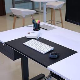 Table Mat for Office Work Place, Anti-Slip Surface, Protects from Scratches and Spills, Black Finish, Dimension 59 x 34.5 x 0.2 Cm-21
