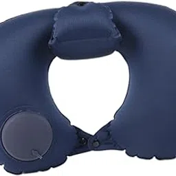 ZOOMELLA Inflatable Travel Pillow Adults Head Support for Bussiness Trip Train Travel Navy|Travel Pillows|Travel-image-59