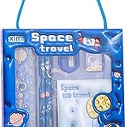 Prime Deals Space Travel Stationary Kit for Girls Pencil Pen Book Eraser Sharpener - Stationary Kit Set for Girls/Birthday Gift (Space Travel 6 Pcs)-image-9