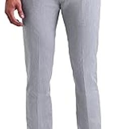 New York Men's Grey Self-Design Mid Rise Polyester Button Slim Fit Flat Front Slant Pocket Trousers-image-92