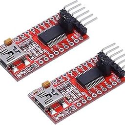 FT232 FT232RL 3.3V 5.5V Module USB to TTL Serial Adapter Module for Arduino Mini Port USB to Serial Interface Module (2 Piece)-24