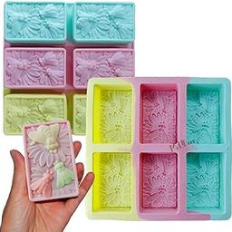 6 Cavity Silicone Rectangle Honeybee Soap Mould for Soap Making, Perfect for Bee Soap Mold for Handmade Soap, Lotion Bars, Wax Melts, Beeswax (Pack 1)-image-37