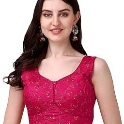 Womens Sweetheart Neck Sleeveless Saree Blouse(Pihu)-image-51