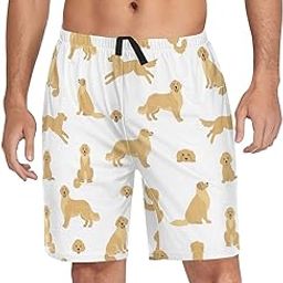 Men's Pajama Shorts Rottweiler Dog Sleep Shorts for Men Pajama Bottom Pants with Drawstring & Pockets S-image-51