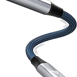 Vaku Luxos® SonicArc Type C to 3.5 mm Jack Digital Audio DAC 24bit/96KHz 3.5mm Connector Aux Cable,Headphone,Earphone USB C Converter/Adapter for Samsung, Oneplus, iPhone 16/15,Other Phone- Blue-8