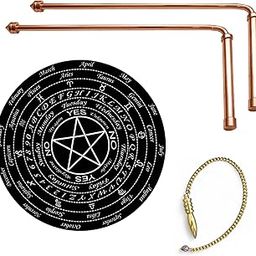 TREE MAISON CORONATING HOMES Full Copper Dowsing L Rods Pair | Diameter-8 MM | Aura Energy Checker | Finding Underground Water & Geopathic Stress | Reiki | Divining Rods (Pendulum Assorted)-image-58