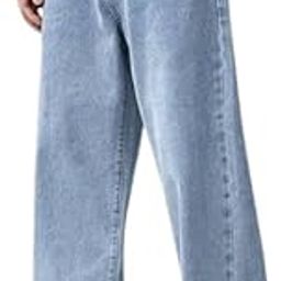 Light Blue Baggy Jeans for Men-image-19