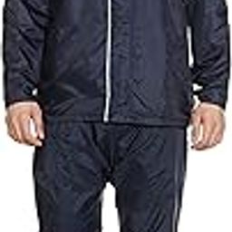 Amazon Brand - Symactive Polyester Streetwear Raincoat with Jacket, Pants, Hood & Carry Bag (Unisex, Blue, Large)-21