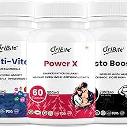 Oribite Men’s Strength & Energy Supplement – Testobooster + Power X + Multivitamin for Stamina, Vitality & Muscle Support – 60 Capsules-6