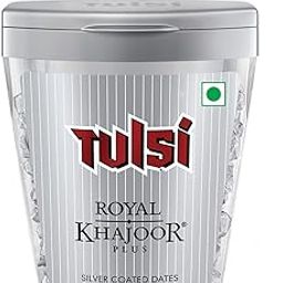 Tulsi Royal Khajoor Plus | Silver Coated Khajoor | Dates| Mint Mouthfreshner Jar | Flip Top Pack,180 Gm-image-7