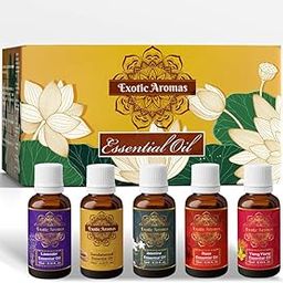Exotic Aromas Essential Oil - Lavender Oil, Sandalwood Oil, Jasmine Oil, Rose Oil, Ylang Ylang Oil (Pack of 5)-image-47