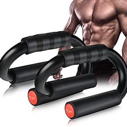 AIR-ONE SPORTS Push Up Bars - 480 lb Capacity, Extra Thick Non-Slip Foam Grips, Sturdy Structure, Ideal for Home Gym Strength Training, Black & Red-picture-14