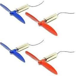 SP Electron Combo pack of 4 pcs 3.7 Volts 7 x 20 mm Mini Drone Motor with 4 Pcs Mini Drone fan for Robotics and Drone hobby Kits.-5
