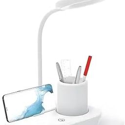 Boosty® Plastic Rechargeable led Desk Lamp with Mobile Stand for Home Office in 3 Color Modes Touch Control On/Off Student Study Table Lamps Night Lamp for Children Eye Protection Lamp-5