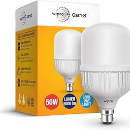 wipro Garnet 50w LED High Wattage Bulb Pack of 1 (coolwhite), B22-20