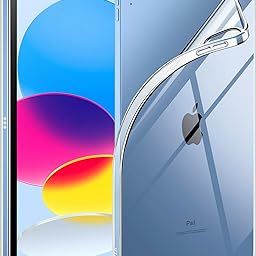JETech Case for iPad 10 (10.9-Inch, 2022 Model, 10th Generation), Soft TPU Transparent Slim Shockproof Tablet Cover (Clear)-image-42