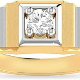 pc jeweller The Geron 18KT Yellow Gold and Diamond Ring for Men-picture-37