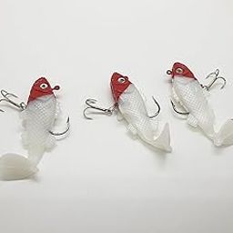 Fishing Lures Saltwater Silicone Soft Bait Artificial Baits, Fishing Spoon Double Hook | 3Picsoftfishinglure | Pack of 1-picture-13