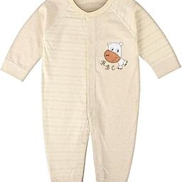 bold n elegant Cotton Full Sleeve Footless Stripe Baby Romper Onesie Front Open Bodysuit Jumper for Newborn Baby Boys Girls Kids-picture-4