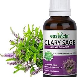Essancia Clary Sage Essential Oil for Relaxation & Skin Care - 100% Pure, Natural, Undiluted Therapeutic Grade (30ml)-image-5