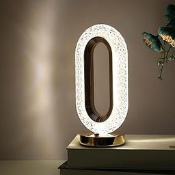 KRESHU Aesthetic Decor Night Light with Touch Control, 3 Levels Brightness Dimmable, Dorm Decor Modern Desk Lamp, Lamps for Nightstand for, Bedroom, Bedside, Living, Dining (1-Pcs)-image-101