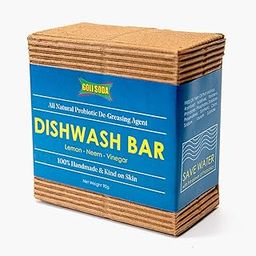 Goli Soda All Natural Probiotics Dishwash Bar | White Vinegar | Neem Power | lemon Essential Oil | Whitish Clay | Kind on skin | Anti-fungal - (Pack Of 1) - 90 g-image-7