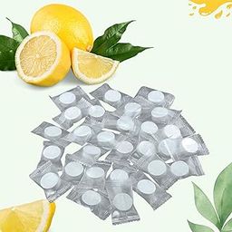 Perfect Pricee Magic Coin Compress Facial Coin Tablet Tissue Wipes Napkin (50 Pieces) Candy Packing for 100% Hygine Lemon fragrance-image-47