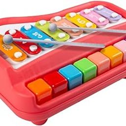 WizToy 2 in 1 Piano Xylophone for Kids (3 Month Warranty)| Musical Toys for Kids Aged 1-3 Years Old, Multicolored Keyboard, Preschool Educational Musical Learning Toy for Baby Girls Boys-12