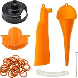 Oil Change Kit Compatible with Harley, Filter Cap Wrench, Crankcase Fill Tool, Primary Case Oil Funnel, Drip-Free Oil Filter Tool, 30Pcs Drain Plug O-Rings-picture-21