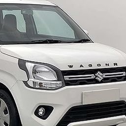 Autokraftz Wagon-R Car Accessories 3D Logo Names Emblem/Monogram Letters for Car Bonnet in Black Color-picture-27
