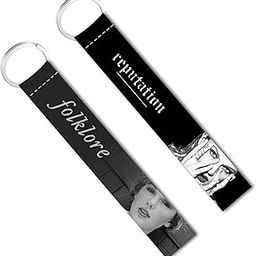2 Pcs Taylor Swiftz Lanyard Keychain All Car Bikes Scooter Bags Womens Girls Key Holder Key Tag L x H 6 x 1 Inch-98