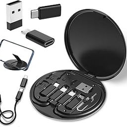 USB to USB-C Adapter, USB C Charging Cable Adapter Kit Contains Multiple OTG Adapters for USB Type C/USB A/USB C Male Cable/Micro USB/Lighting, Equipped with SIM Extractor/SIM Slot/Phone Holder-picture-18