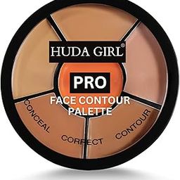 HUDA GIRL 3 in 1 Makeup Palette Warms Concealer for Dark Circles, Blush and Highlighter Palette, Oil Control Pro Concealer for Face Makeup, Conceal Correct & Contour for All Skin Types-38