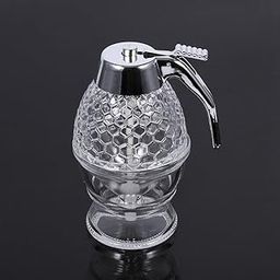 Generic Honey Pot, Honey Dipper, Easy and Convenient Transparent for Restaurant Cafe Milk Tea Shop for Home-image-18