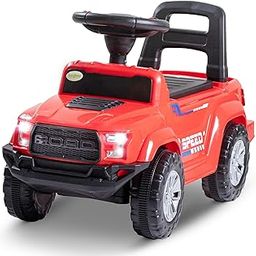 Baybee Roady Ride on Baby Car for Kids | Portable Push Ride on Jeep with LED Light & Music | Baby Rideons Toy Cars with Backrest & Storage Basket | Kids Car to Drive 1-3 Years Boys Girls (Red)-31