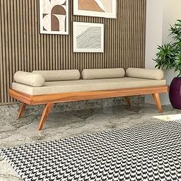 DAKSHAYANI HANDICRAFT Sheesham Solid Wood Sethi | Handcrafted Traditional Wooden Sofa with Rich Honey Finish | Durable & Elegant Living Room Furniture (Honey, Design 4)-image-13