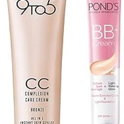 POND's White Beauty Natural Bb+ Light Coverage Fairness Cream For All Skin Types 01 Original, 18 G & 9 To 5 Complexion Care Face Cream For All Skin Types, Bronze, 30G, Pack Of 1-21