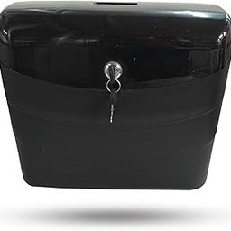 RJVON - Bike Side Digi Luggage Box Black Size (L*34,H*28,W*12cm) for All Bikes Model Universal Fitment-picture-31