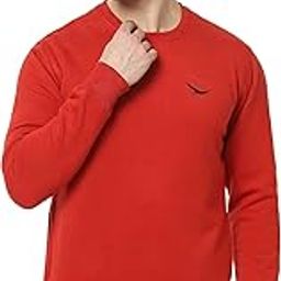 Men's Cotton Blend Casual Crew Neck Sweatshirt-image-118