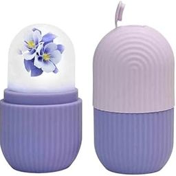 Ice Roller for Face, Face Ice Roller, Ice Roller for Face Massager, Reusable Silicone Facial Ice Roller For Glowing & Tighten Skin or Brightening Skin Removing Puffiness Skin (Blue) (2 piece)-image-28