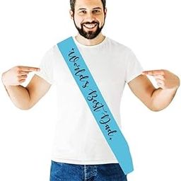 World's Best Dad Printed Blue Sash For All Dad Father's Day, Birthday-picture-25
