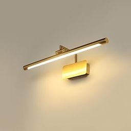 Groeien 12 WATT LED 3 Color Golden Body Picture Photo Frame/Mirror Bathroom Wall Light with Adjustable Head(Warm+Natural+Coolwhite) (50CM)-image-29