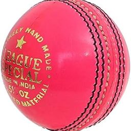 CW League Special Pink Cricket Ball Pack of 2 Cork Ball Youth & Adult Club Match Leather Ball Pink-image-2