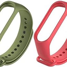Estrenar Mi Band 3 Strap and Mi Band 4 Strap Original Soft Silicone Adjustable Replacement Wristband Straps, Belt, Bands for Xiaomi M3 & M4 Fitness Band (Device not Included)-31