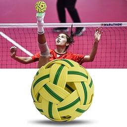 VAYINATO Sepak Takraw Ball – Official Kick Volleyball for Men & Women | Competition Grade | Imported from Thailand | Durable & Lightweight | Ideal for Training & Tournament-image-73