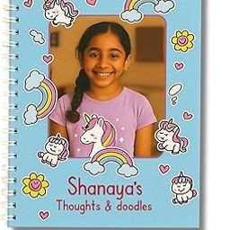 Bop Canvases Picture & Name Personalized Kids Journal – UnicornTheme | Custom Diary with 120 Guided Prompts, Mood Tracker & Doodle Pages | Gift for Ages 5–12, Boys & Girls-image-32