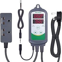 Inkbird Temperature Controller Digital Thermostat Controller with 1.97 Inches Replacement NTC Probe for Heating and Cooling UK Plug-26