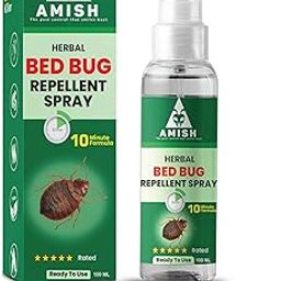 Amish Herbal Bed Bug Spray 100ml Pack Of 2 |10 Minutes Formula |Removes Entire BedBug colony|Powerful 100% Organic No Chemical BedBug Repellent Khatmal Spray for Home Long Lasting Protection Instant Action-picture-4